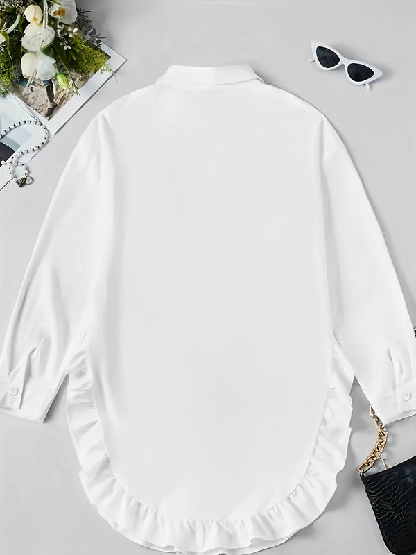 Hem Ruffled  Shirt
