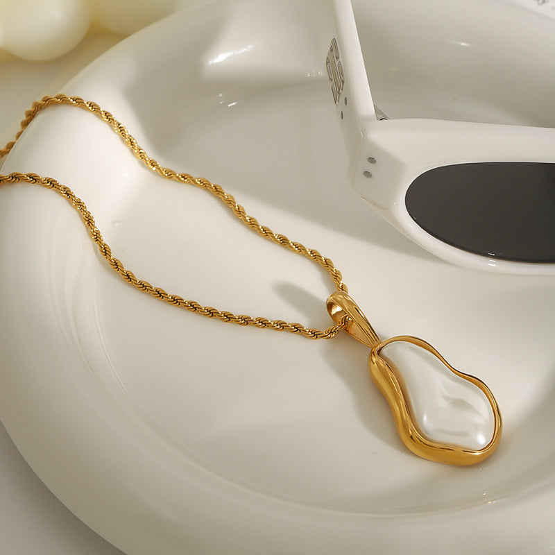 Stainless Pearl Necklace