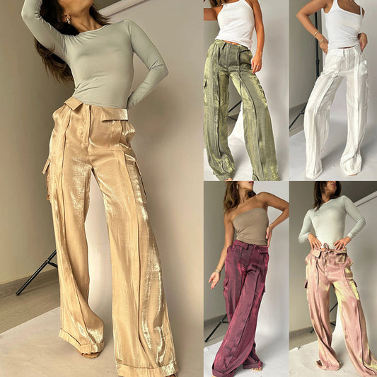 Loose Zip Multicolor Trousers