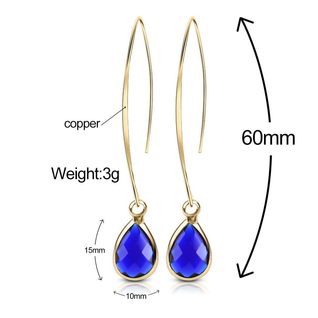 Crystal Water Drop Earrings