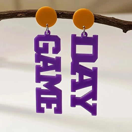 Game Day Spirit Earrings -  Show Your Team Colors In Style