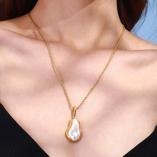 Stainless Pearl Necklace