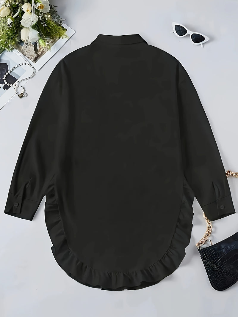 Hem Ruffled  Shirt