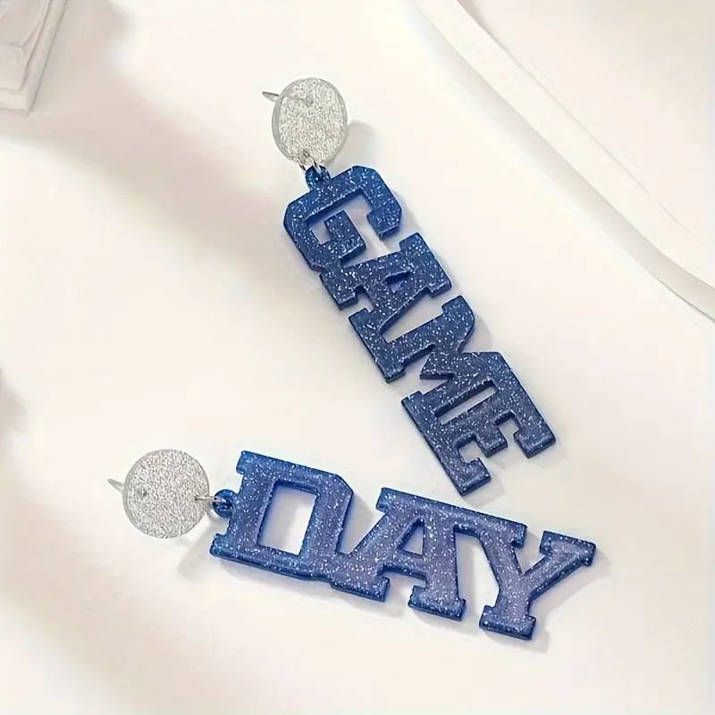 Game Day Spirit Earrings -  Show Your Team Colors In Style