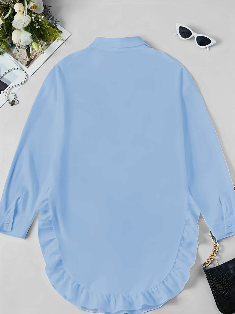 Hem Ruffled  Shirt