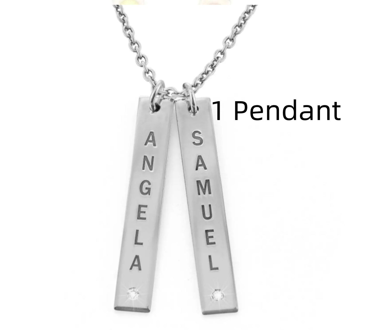 Vertical Necklace, Mother's Day Gift