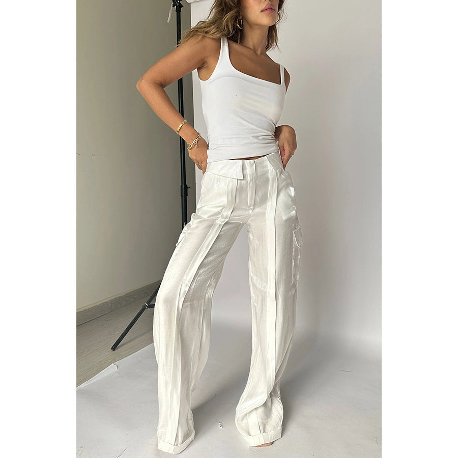 Loose Zip Multicolor Trousers