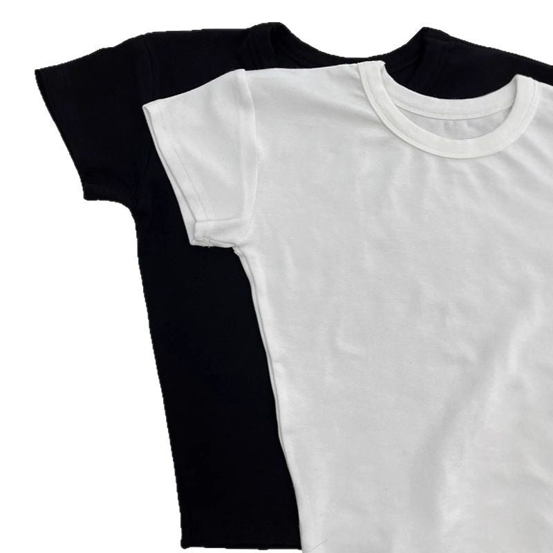 Shoulder Hot Girl Sports Bottoming Skinny Top