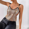 Sequined Suspender Chain Vest