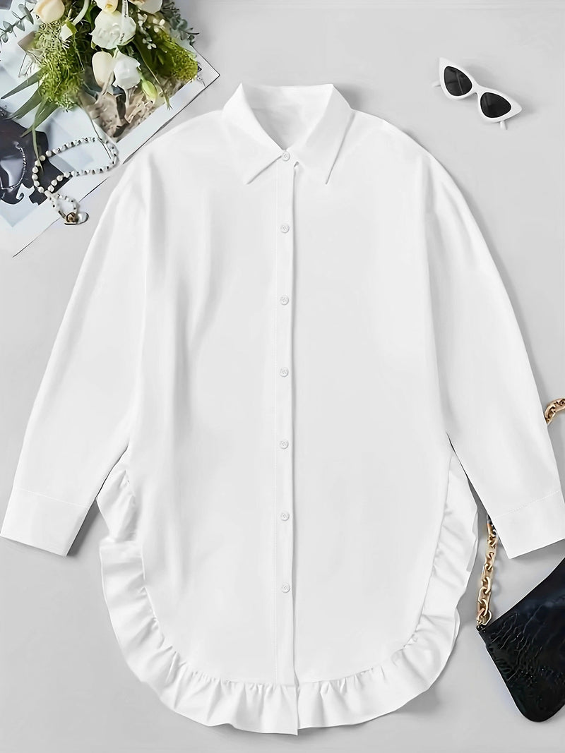 Hem Ruffled  Shirt