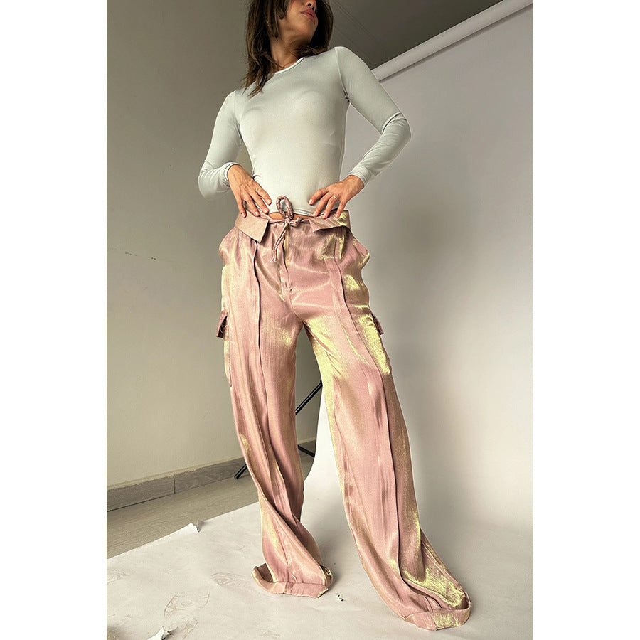 Loose Zip Multicolor Trousers