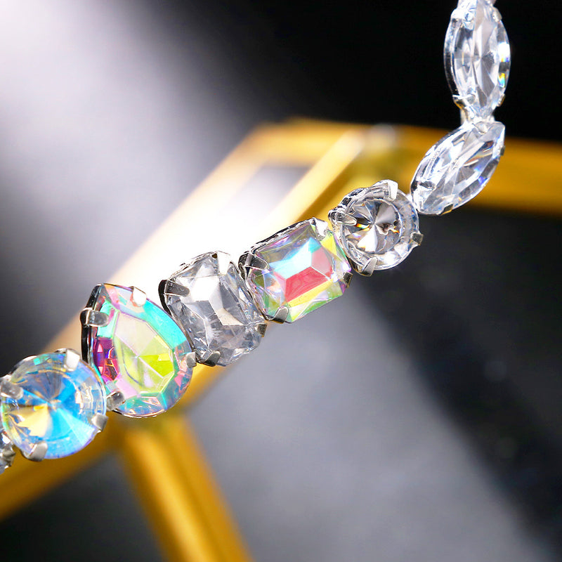 Color Rhinestone Glasses Rim