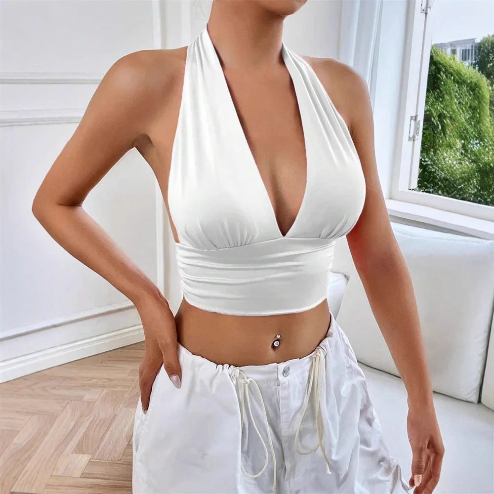 Fashion Summer Backless Hollow-out Top