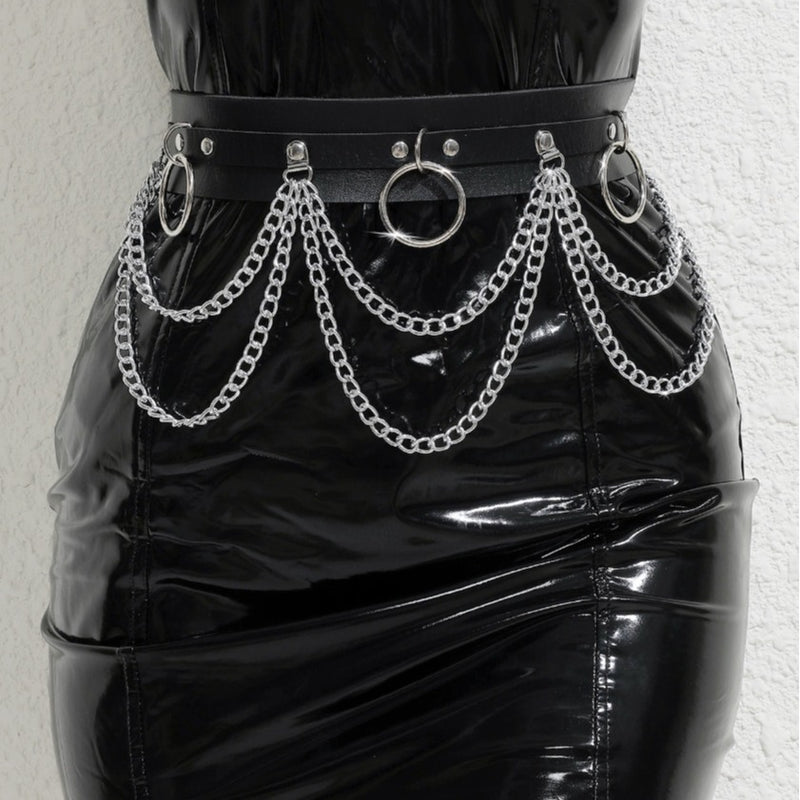 Double Layer Chain Belt