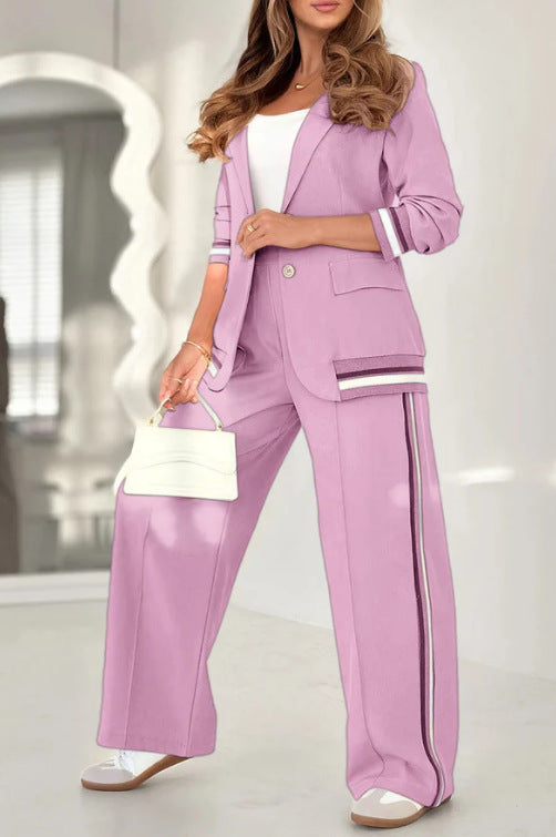 Rib 2 Pieces Women's Suit