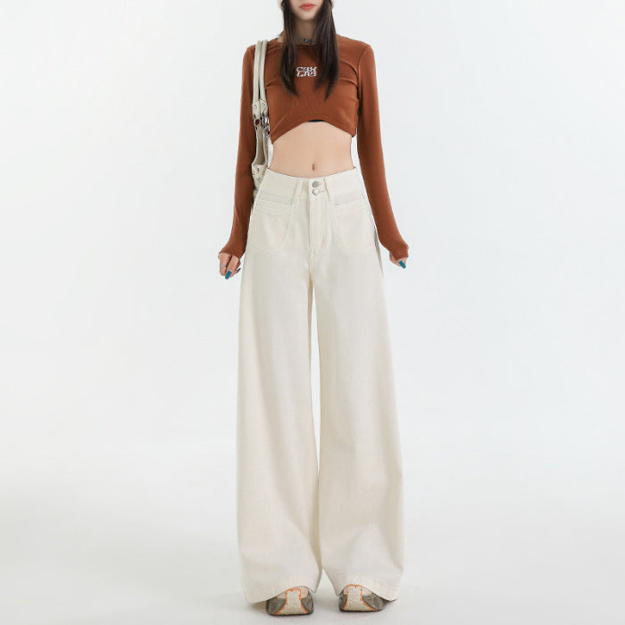 Retro High Waist Wide Leg Jeans