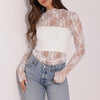 Sheer Mesh Sexy Pure Lace T-shirt