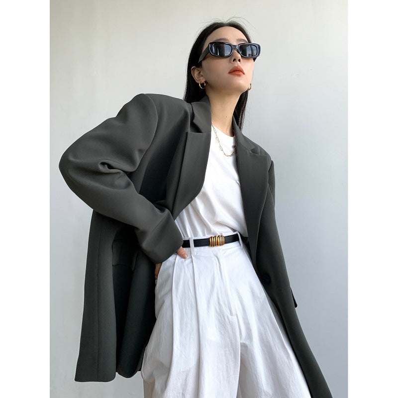 Design Women's Black Casual Small Suit Coat Women