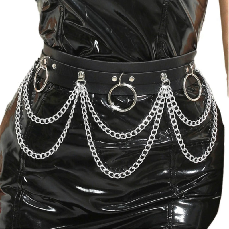 Double Layer Chain Belt