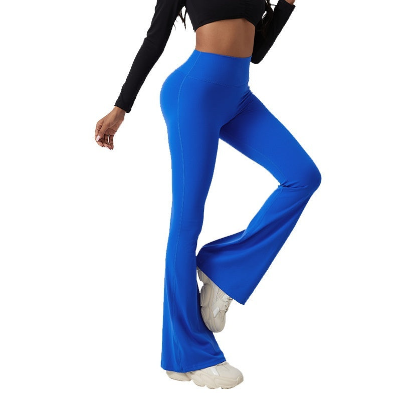 High Waisted Hip Lifting Tight And Wide Leg Pants