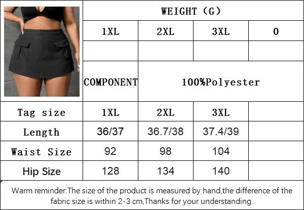 Plus Size Clothes Autumn And Winter Elastic Waist Overalls Straight Shorts