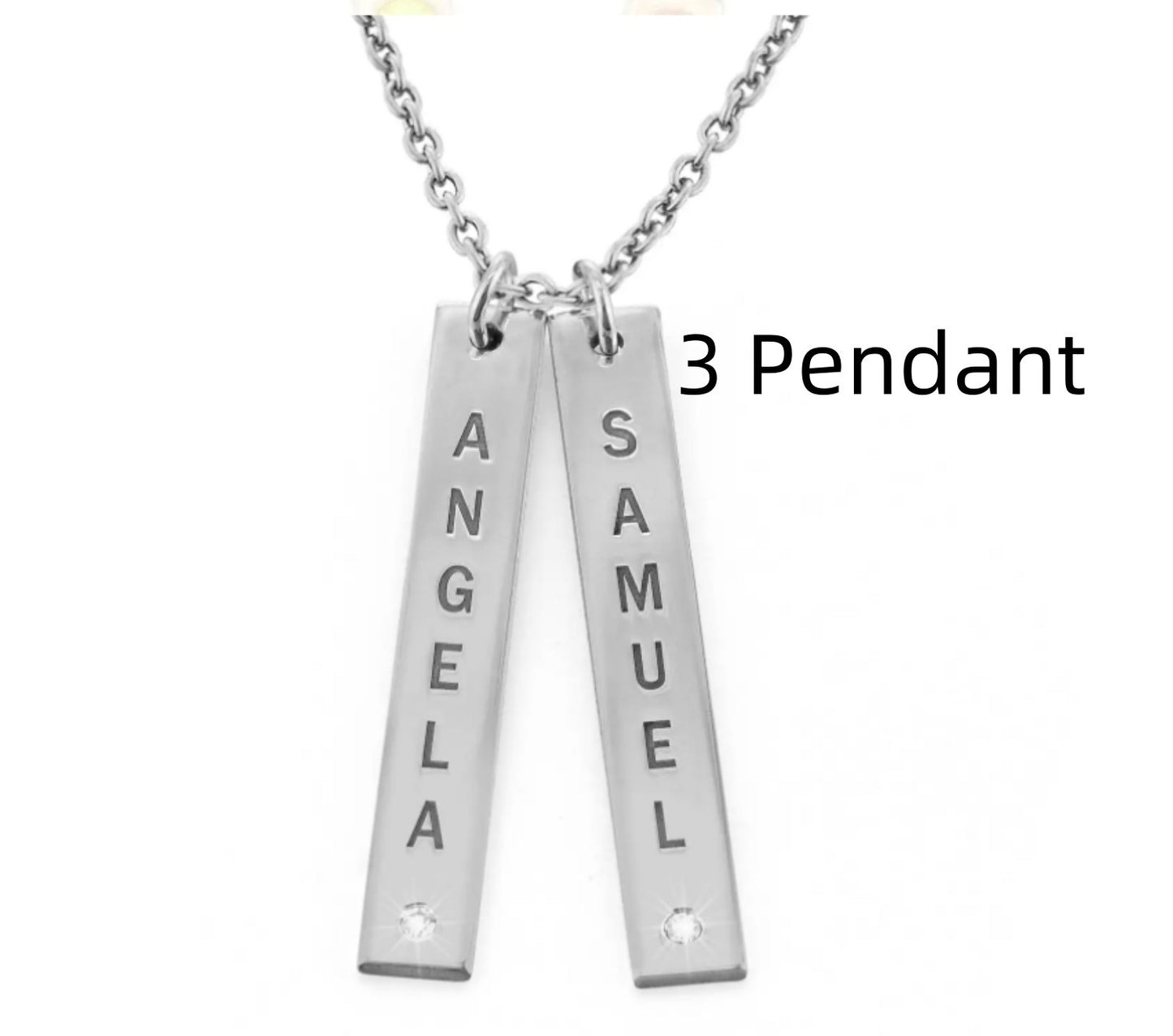 Vertical Necklace, Mother's Day Gift