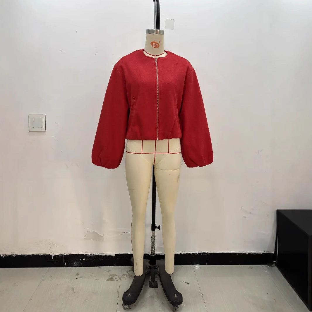 Fashion Soft Bomber Jacket Coat