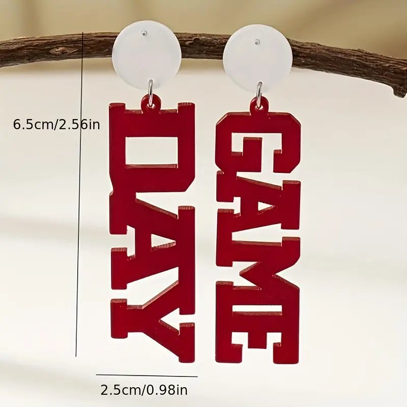 Game Day Spirit Earrings -  Show Your Team Colors In Style