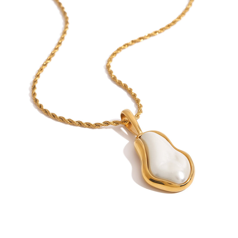 Stainless Pearl Necklace