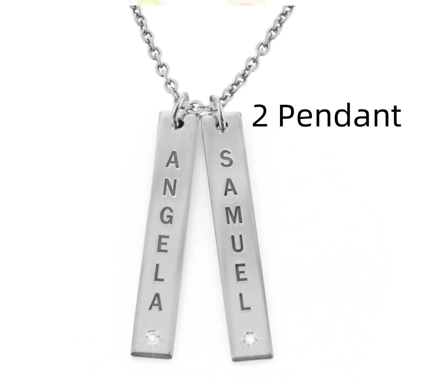 Vertical Necklace, Mother's Day Gift