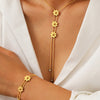 Three-dimensional Snake Necklace Two-piece Set