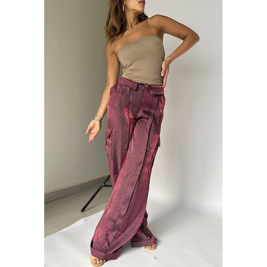 Loose Zip Multicolor Trousers