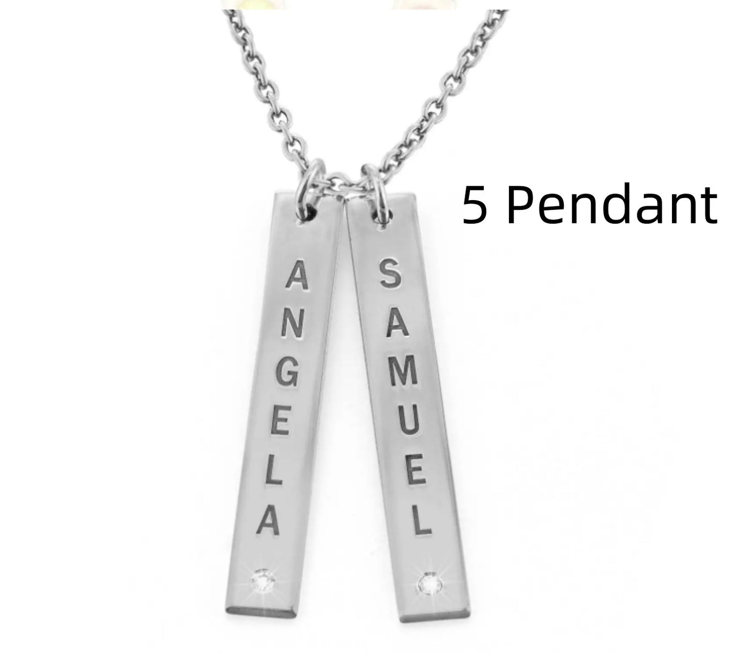 Vertical Necklace, Mother's Day Gift