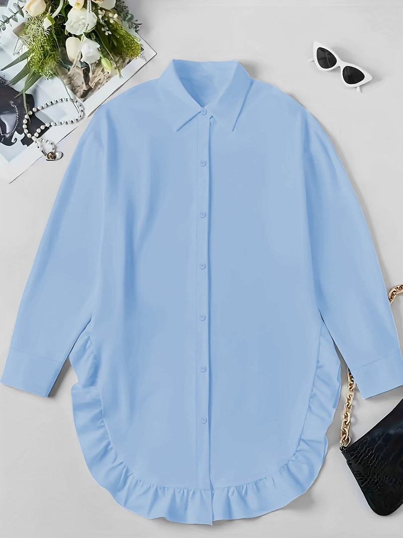 Hem Ruffled  Shirt